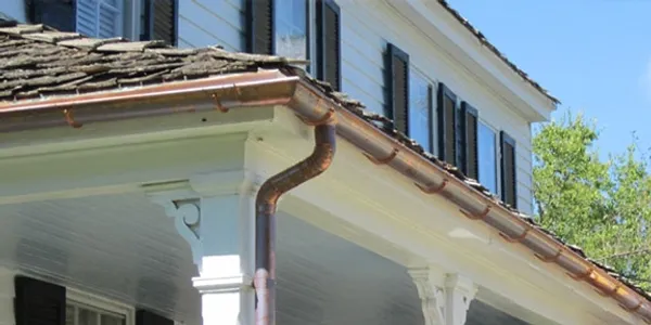 copper gutter installation Southern Maryland